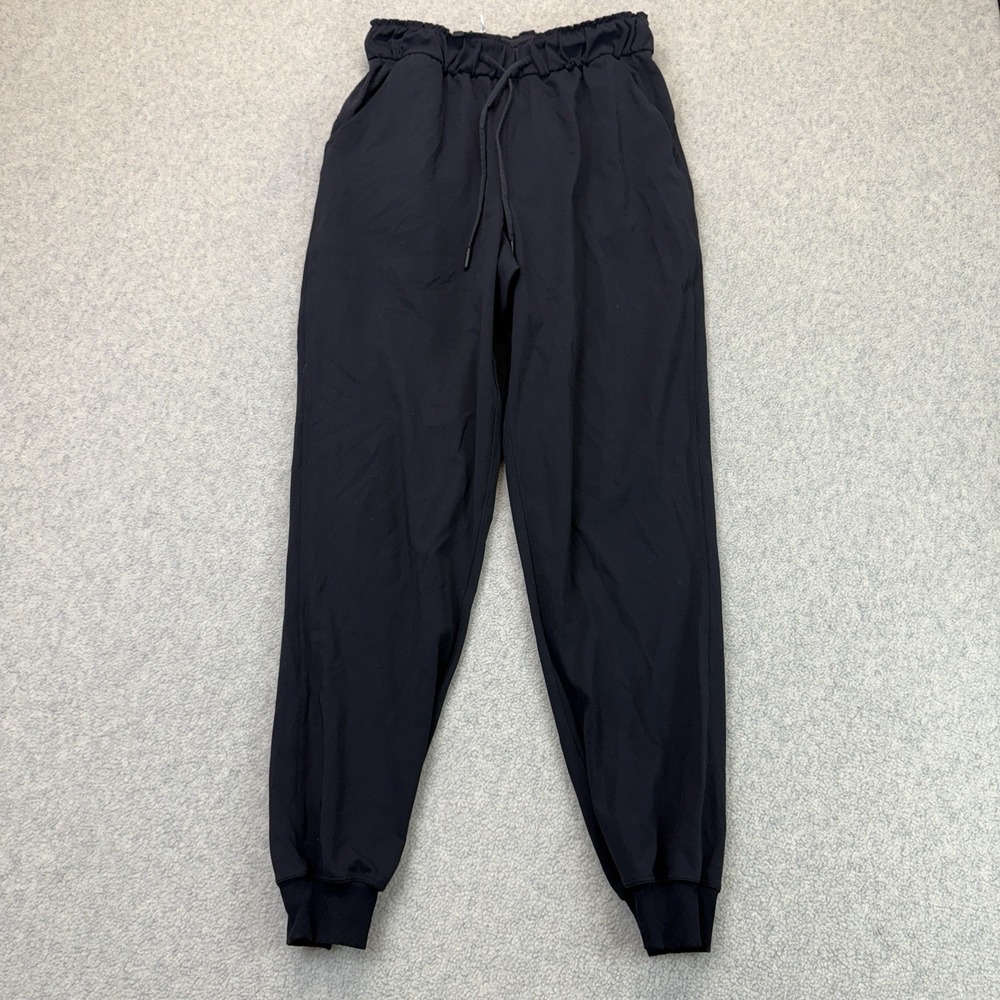 Lululemon Women's Size 6 Black High Rise Stretch Jogger Pants Drawstring